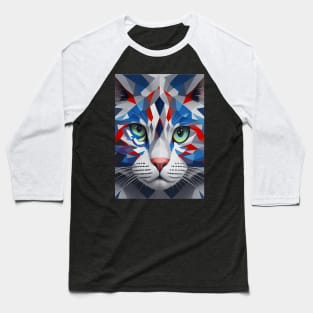 Patriotic Purrfection Baseball T-Shirt